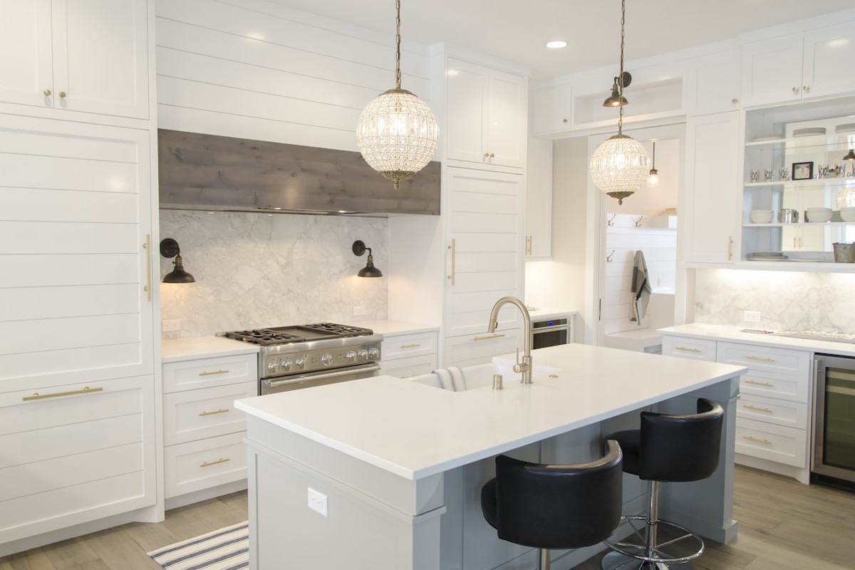 Elevated and immaculate clean kitchen space